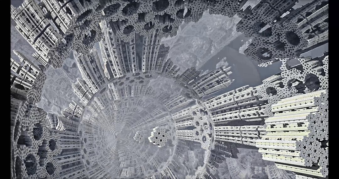 NRT Render in Jitter (Cycling 74'). MandelBox Shrine by EvilRiu