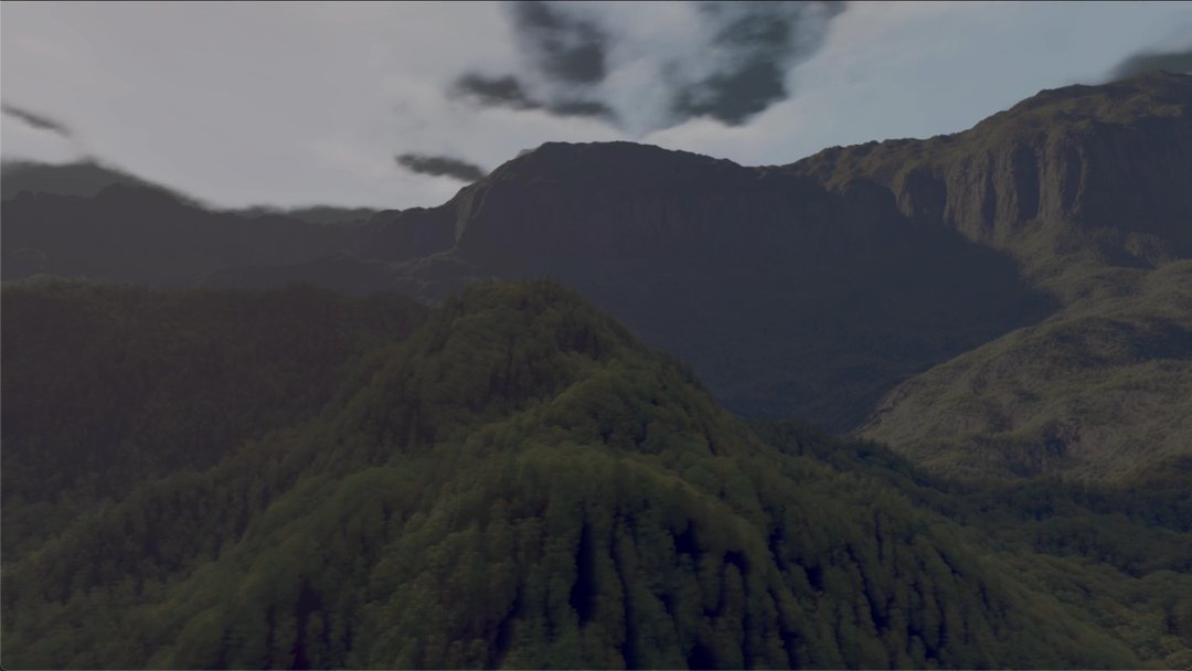 Rainforest by Iñigo Quilez ported into Jitter (Cycling 74')